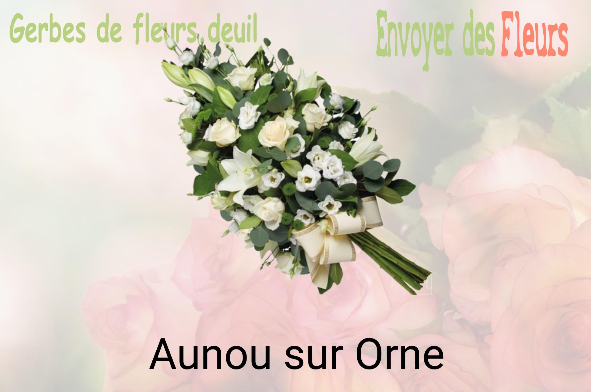 Gerbe de fleurs de deuil livrée à Aunou-sur-Orne
